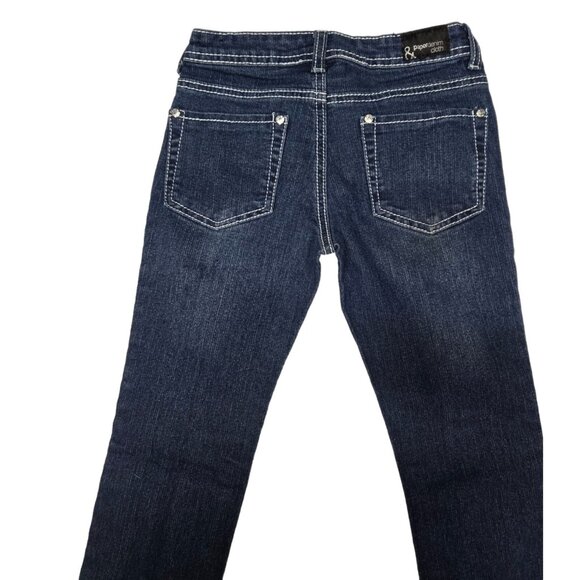 Paper Denim &amp; Cloth Girls' Jeans Size 7 Dark Wash‎ with Rhinestone Pocket - Picture 10 of 16